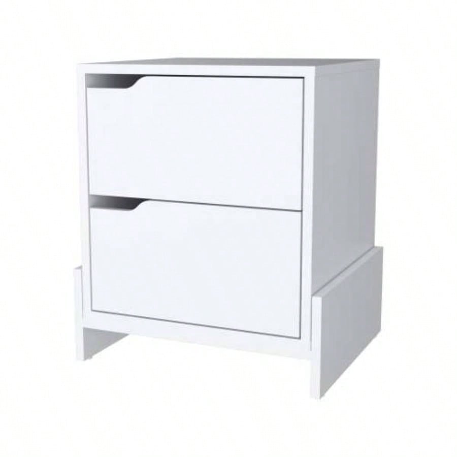 Lovell Nightstand with Sturdy Base and 2 - Drawers