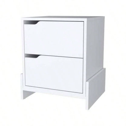 Lovell Nightstand with Sturdy Base and 2 - Drawers