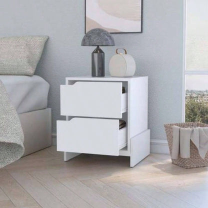 Lovell Nightstand with Sturdy Base and 2 - Drawers