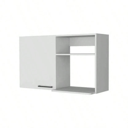 2 Wall Cabinet, 2 Door Stackable Wall Mounted Storage Cabinet with 2 Side Shelf