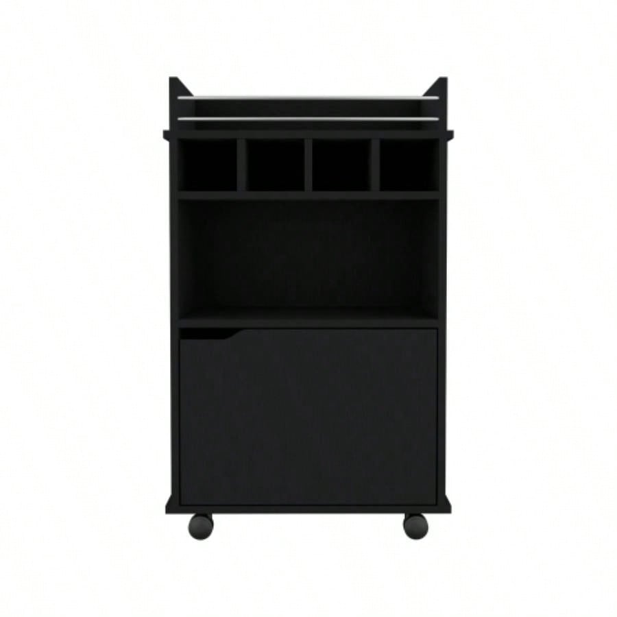 Bar Cart Kinsley, Living Room, Black