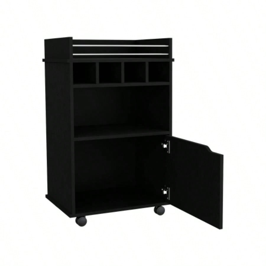 Bar Cart Kinsley, Living Room, Black