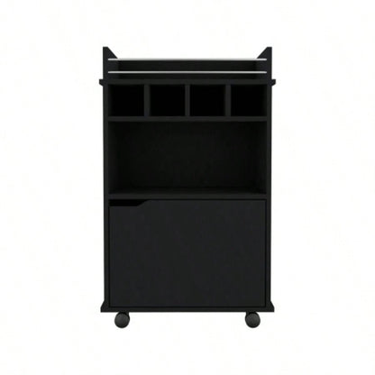Bar Cart Kinsley, Living Room, Black