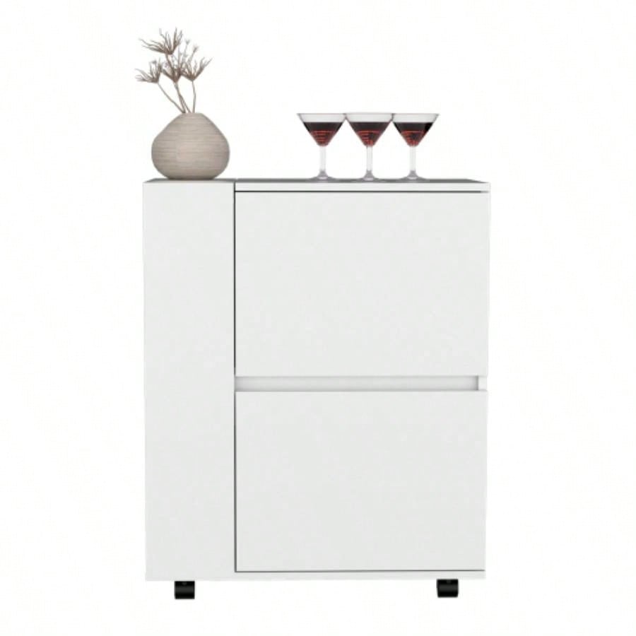 Bar Cart Belleville, Living Room, White