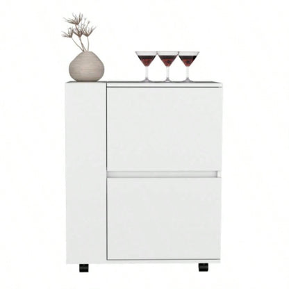 Bar Cart Belleville, Living Room, White