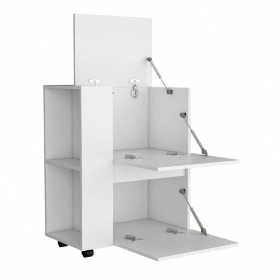 Bar Cart Belleville, Living Room, White