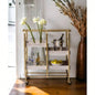 Vorrik Gold White Washed Serving Cart