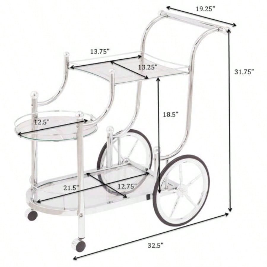 Reia 3 - Tier Serving Cart with Casters