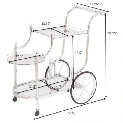 Reia 3 - Tier Serving Cart with Casters