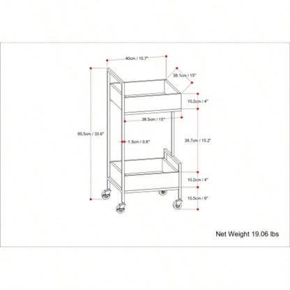 Hobbs - 16 Bar Cart - Natural