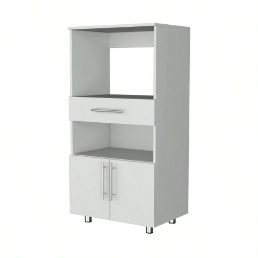 Corsica Pantry Cabinet Microwave Stand, Multi - Function with Drawer