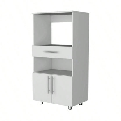 Corsica Pantry Cabinet Microwave Stand, Multi - Function with Drawer