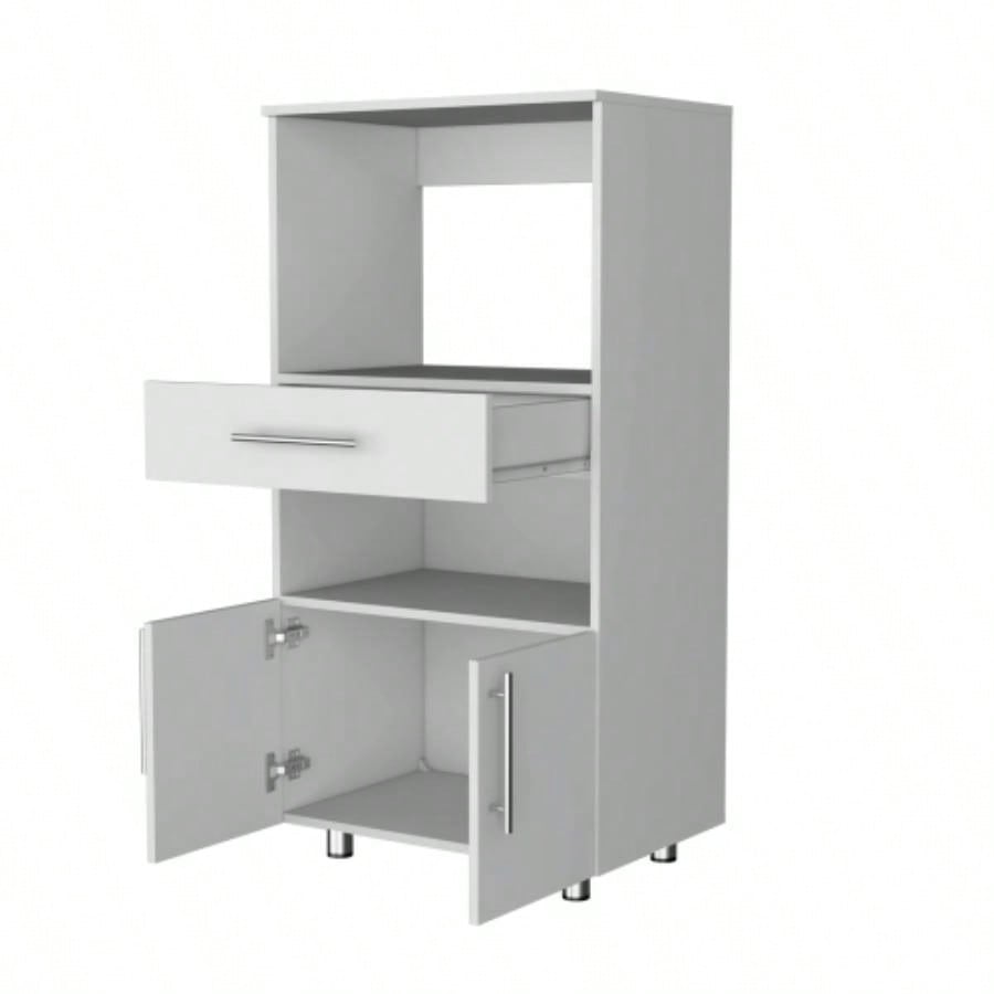 Corsica Pantry Cabinet Microwave Stand, Multi - Function with Drawer