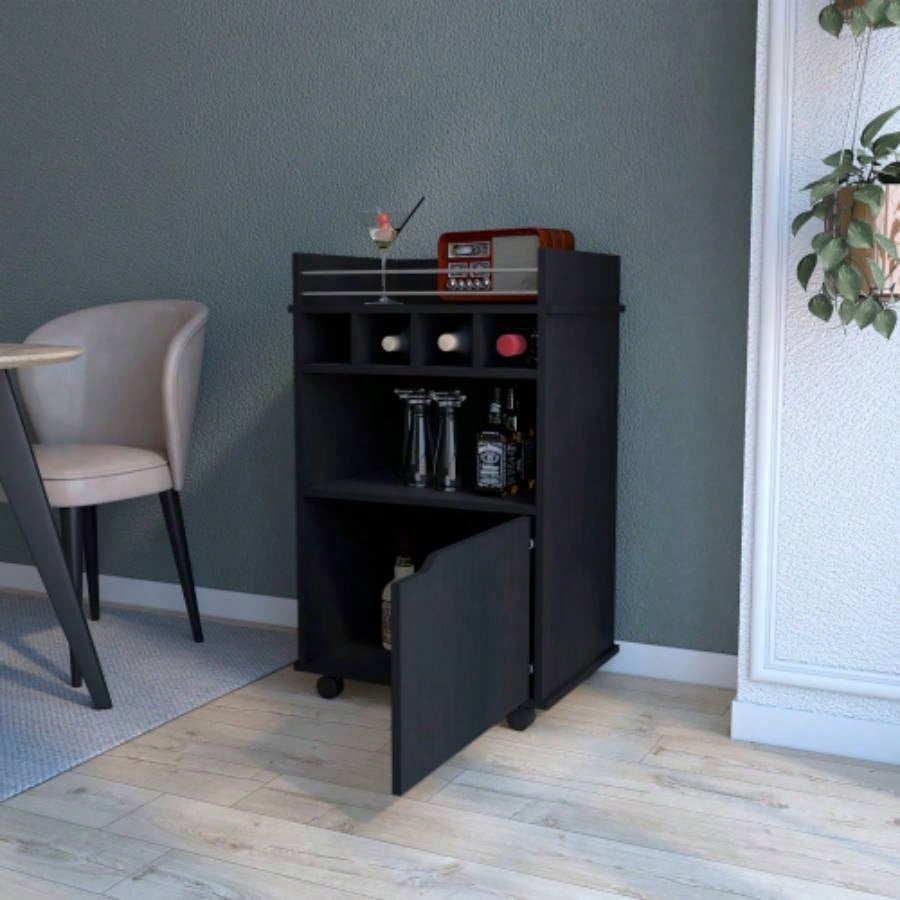 Black 1 - Door Bar Cart