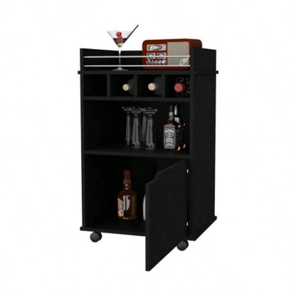 Black 1 - Door Bar Cart