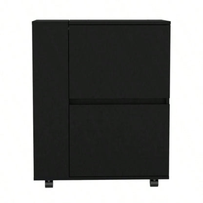 Bar Cart Belleville, Living Room, Black