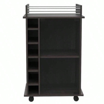 Cannon 2 - Drawer Nightstand Black and Dark Oak