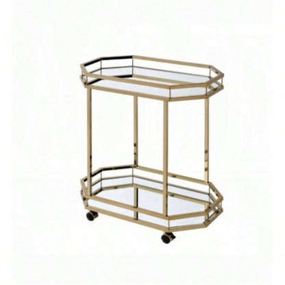 Lacole Mirrior Champagne Serving Cart