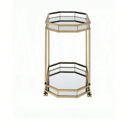 Lacole Mirrior Champagne Serving Cart