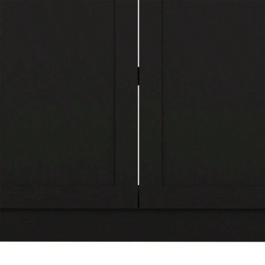 Zurich Cabinet Set, Two Shelves Black