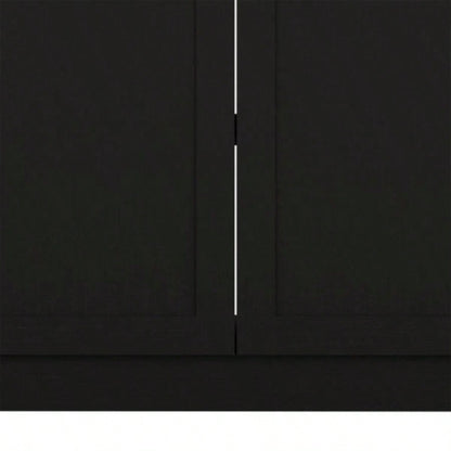 Zurich Cabinet Set, Two Shelves Black