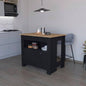 Black 2 - Door Kitchen Island