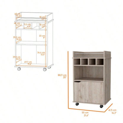 Macadamia 1 - Door Bar Cart