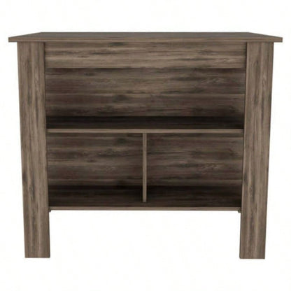 Brookvale 8 - Shelf 2 - Door 2 - piece Kitchen Set, Kitchen Island and Pantry Cabinet Dark Brown