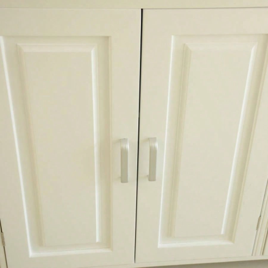 Kitchen Island Kitchen Cart, Mobile Kitchen Island, Rubber Wood Top, Big Adjustable Shelf Inside Cabinet Different Utensils, Luxury Design Fits Party at Different Site.