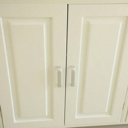 Kitchen Island Kitchen Cart, Mobile Kitchen Island, Rubber Wood Top, Big Adjustable Shelf Inside Cabinet Different Utensils, Luxury Design Fits Party at Different Site.