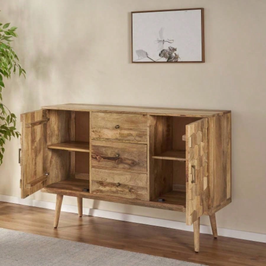 3 DRAWER SIDEBOARD WITH 2 DOOR KD