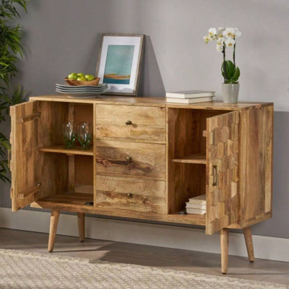 3 DRAWER SIDEBOARD WITH 2 DOOR KD