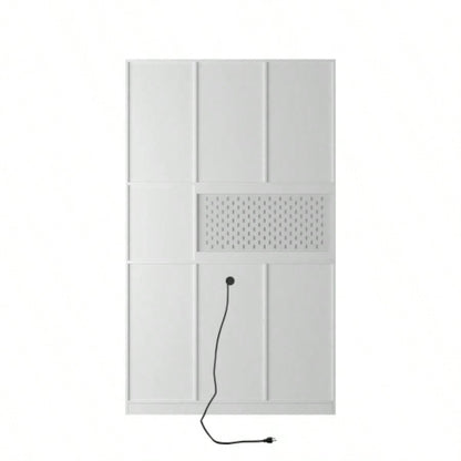 74 Kitchen Pantry Cabinet with Charging Station, Freestanding Buffet Cupboards Sideboard with Drawer, Modern Pantry Cabinet with Microwave Stand Kitchen, Living Room, Dinning Room