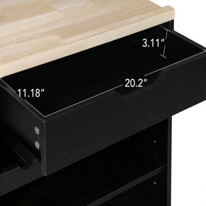 69.29 Kitchen Pantry Storage Cabinet, Modern Buffet Cabinet with Kitchen Cart, Tall Kitchen Hutch Cabinet with Microwave Stand, Food Pantry Cabinet with 3 Rattan Doors and Adjustable Shelves, Black