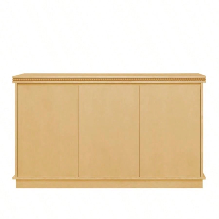 Classic Wooden Sideboard with Beaded Trim - Elegant Storage Cabinet Dining or Living Room