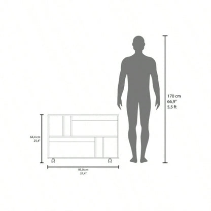 Norwood Table Cart, Living room, Black