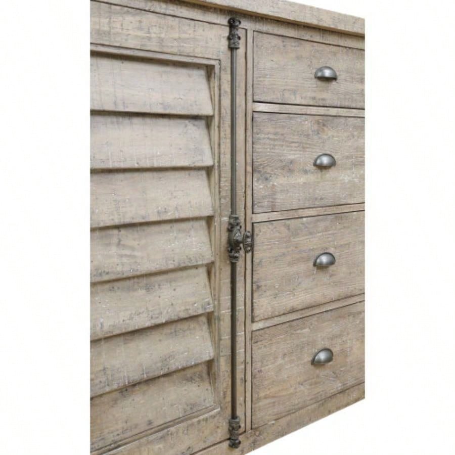 Taupe Louvred Door Buffet