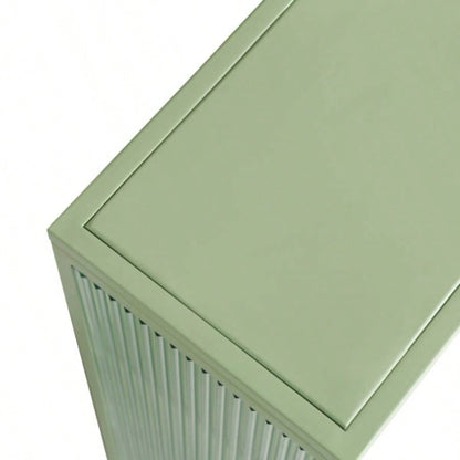 27.56Glass Doors Modern Two - door Wall Cabinet with Featuring Three - tier Storage Entryway Living Room Bathroom Dining Room, Mint Green