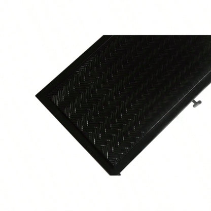 27.56Glass Doors Modern Two - door Wall Cabinet with Featuring Three - tier Storage Entryway Living Room Bathroom Dining Room, Wall Cabinet with Characteristic Woven Pattern, Black