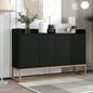 TREXM Modern Sideboard Elegant Buffet Cabinet with Large Storage Space Dining Room, Entryway Black
