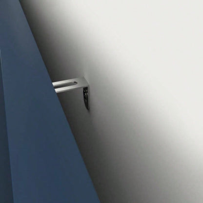 Modern Kitchen Pantry Storage Cabinet, 55 Coffee Bar Storage Cabinet with 2 Drawers, 2 Open Storage Compartment 2 Glass Doors, Wood Buffet Table Kitchen, Living Room, Blue