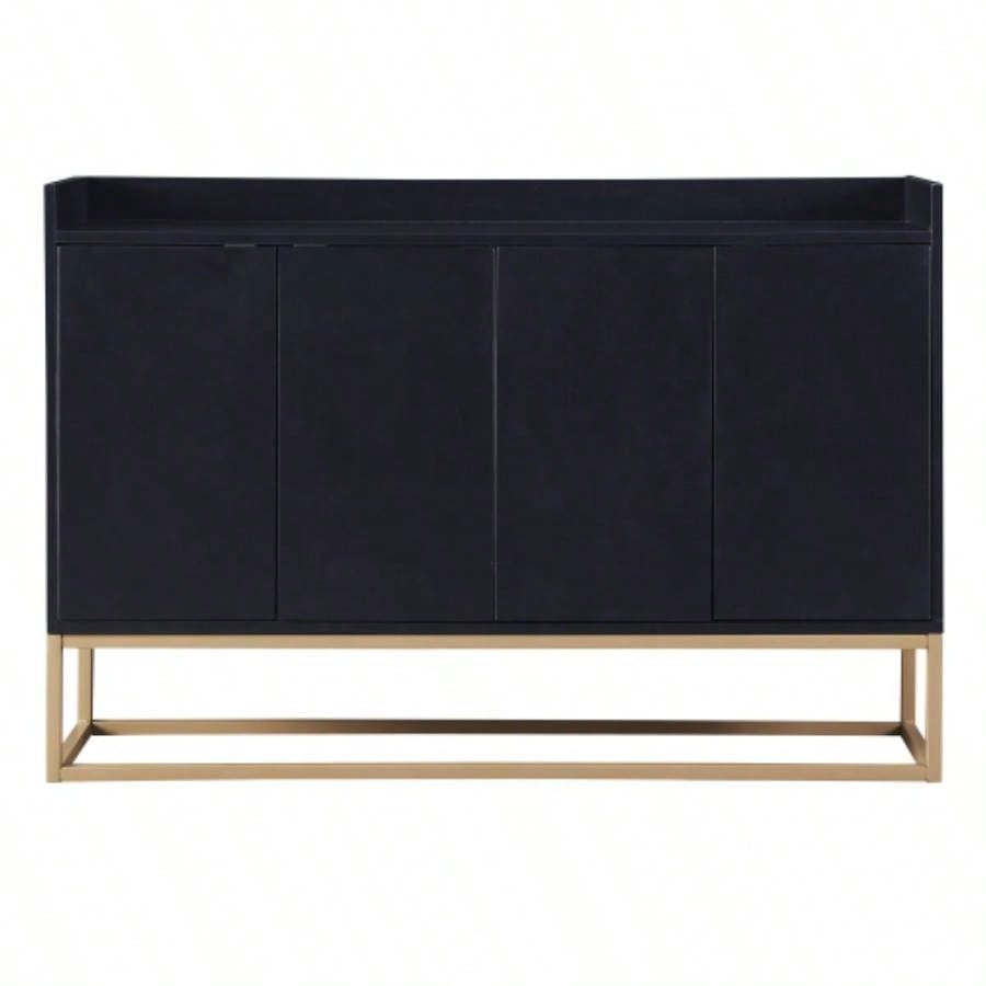 TREXM Modern Sideboard Elegant Buffet Cabinet with Large Storage Space Dining Room, Entryway Black