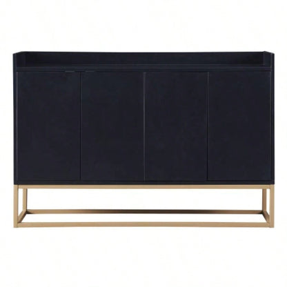 TREXM Modern Sideboard Elegant Buffet Cabinet with Large Storage Space Dining Room, Entryway Black