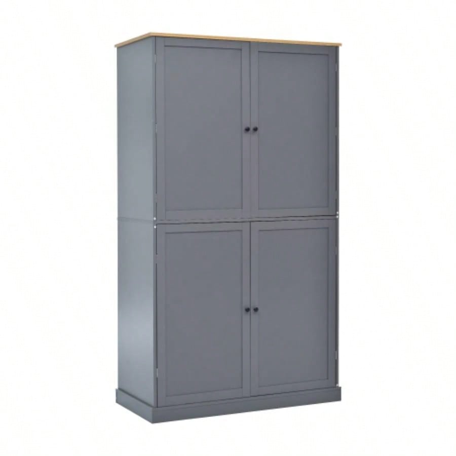 Assembly Video ProvidedTOPMAX 40.2x20x71.3inch High Freestanding Kitchen Pantry Large Cupboard Storage Cabinet with 2 Drawers, 2 Adjustable Shelves, 8 Door Shelves Kitchen, Dining Room, Gray