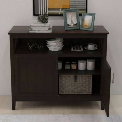 Kitchen Storage Sideboard And Buffet Server Cabinet - Brown Color