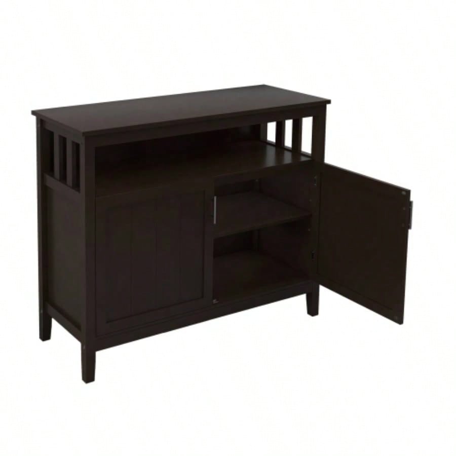 Kitchen Storage Sideboard And Buffet Server Cabinet - Brown Color
