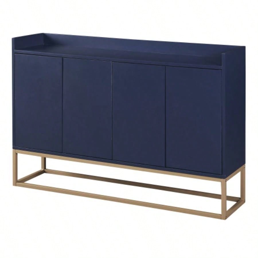 TREXM Modern Sideboard Elegant Buffet Cabinet with Large Storage Space Dining Room, Entryway Navy