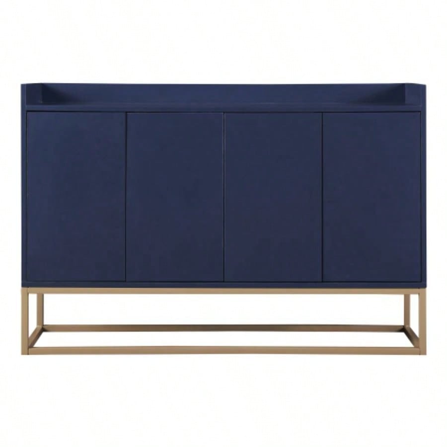 TREXM Modern Sideboard Elegant Buffet Cabinet with Large Storage Space Dining Room, Entryway Navy
