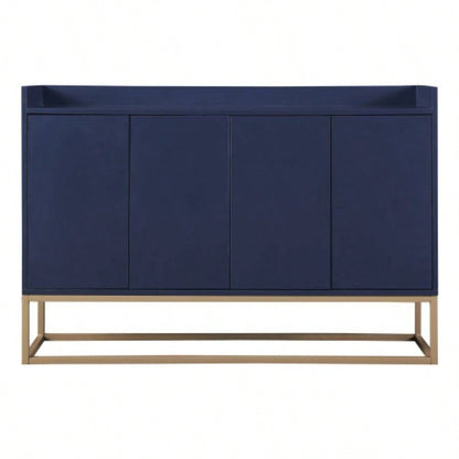 TREXM Modern Sideboard Elegant Buffet Cabinet with Large Storage Space Dining Room, Entryway Navy