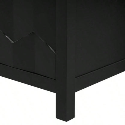 USTYLE Luxurious Four - Door Sideboard with Honeycomb Patterned Doors, Offering Ample Storage Study, Entrance and Living Room